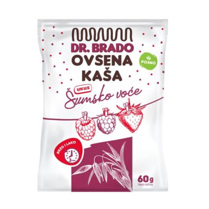 KAŠA ovsena šumsko voće 60g Dr Brado