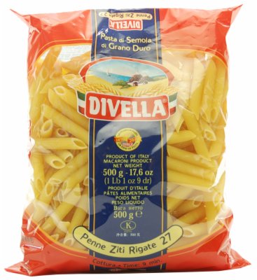 TESTENINA penne rigate Divella