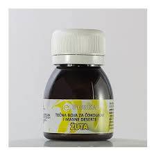 BOJA za čokoladu žuta tečna 30g